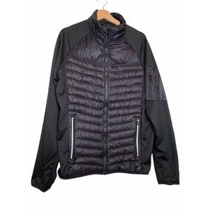 Elevate Men's Quilted And Soft shell Jacket  With Sports Embroidered Size Large